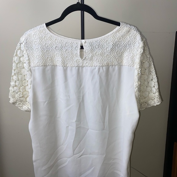 Talbots Ivory Lace Blouse - Picture 2 of 3
